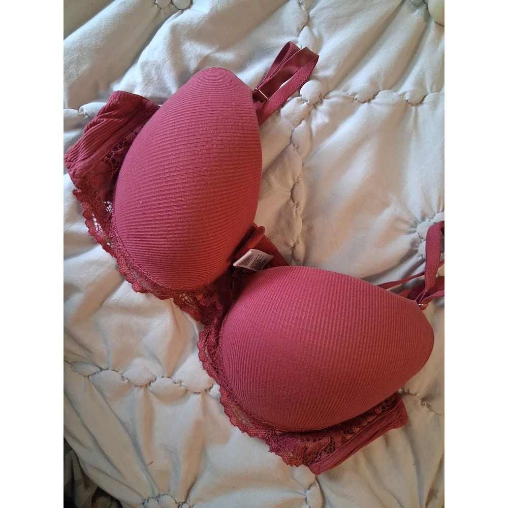 Marilyn Monroe Padded Push Up Bra 34C Pink